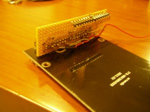 LCDにつなげたところ