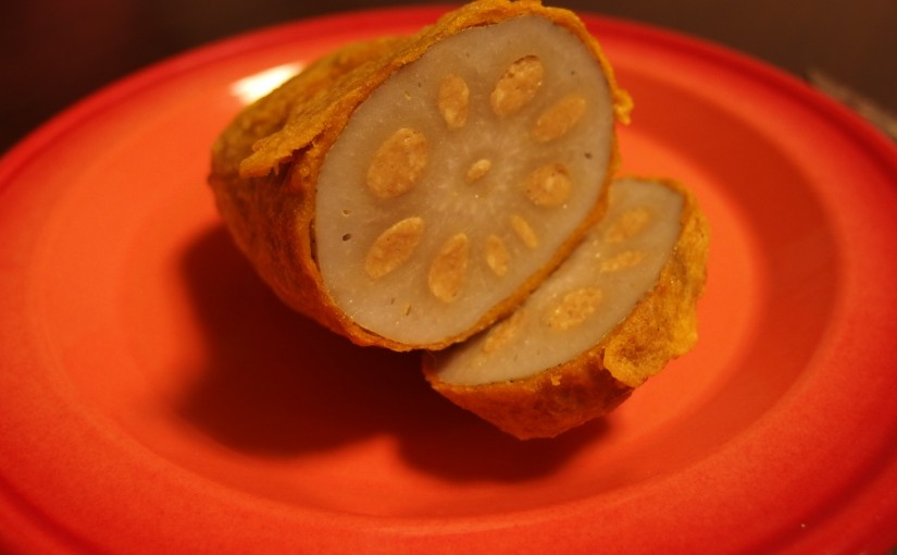 熊本名物からし蓮根に初挑戦しました