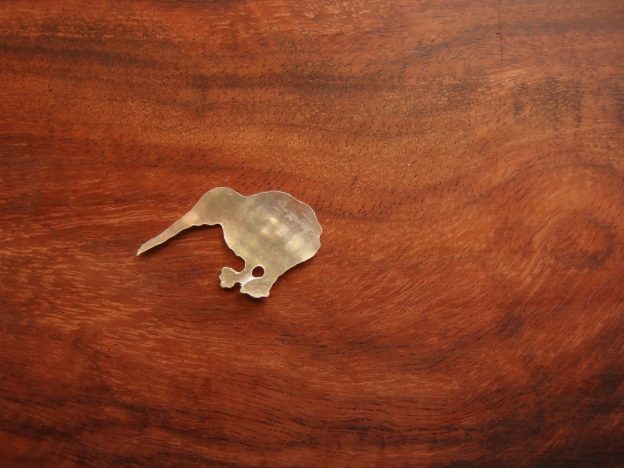 沼島のミニあわび貝でキウイを作りました